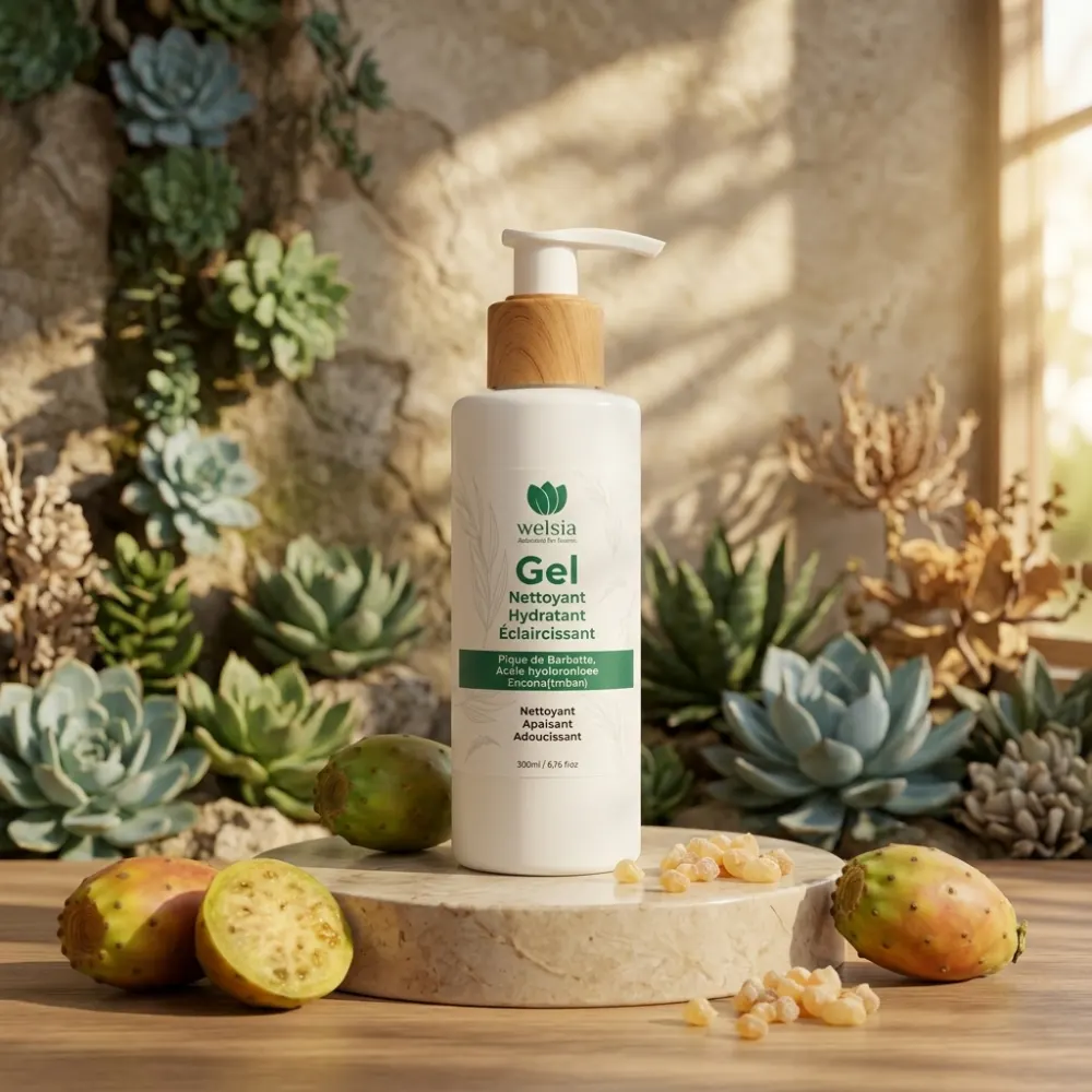 جل منظف بالهيليارونيك أسيد واللبان (Gel Nettoyant Welsia) – 100ml