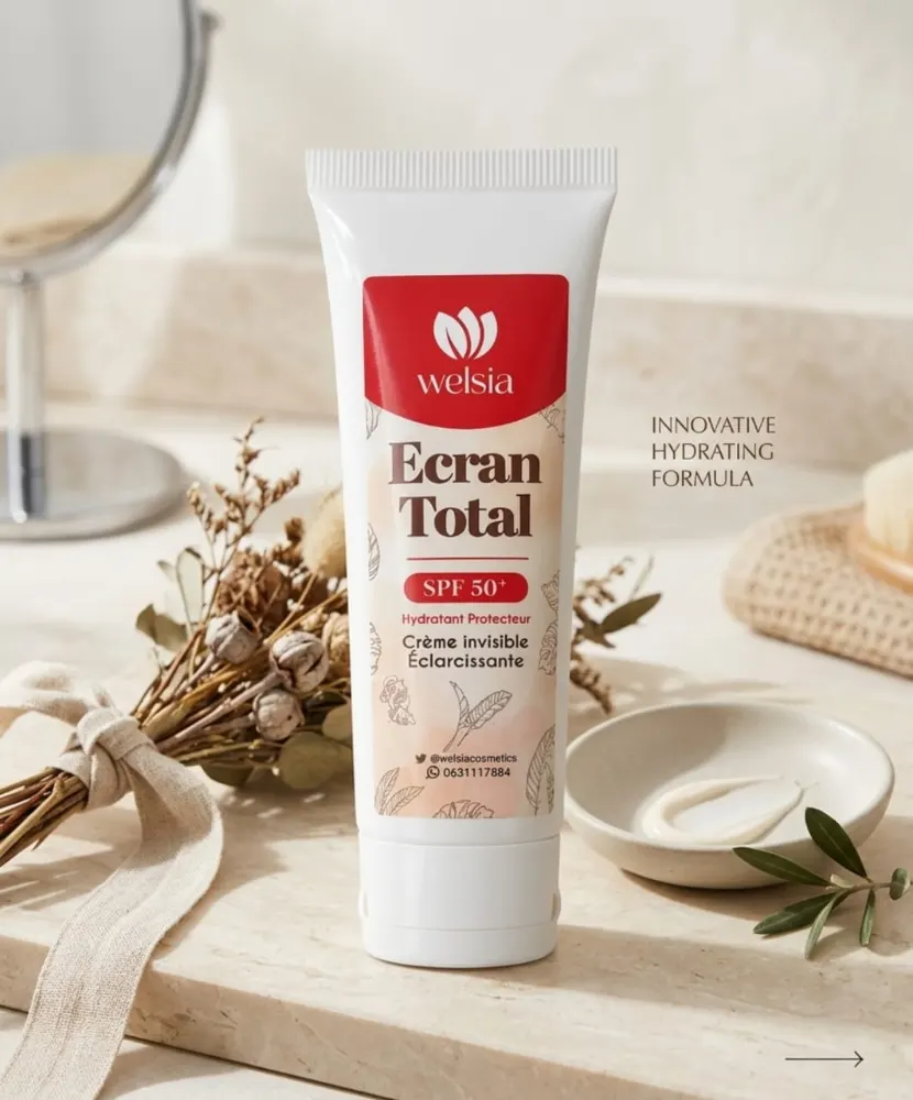 واقي الشمس SPF 50+ للحماية من الشمس Écran total Welsia