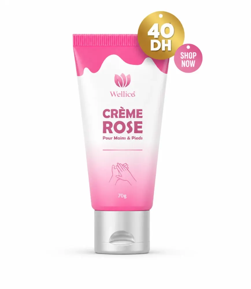 كريم Crème Rose لليدين والقدمين من welsia - عبوة 50 غ