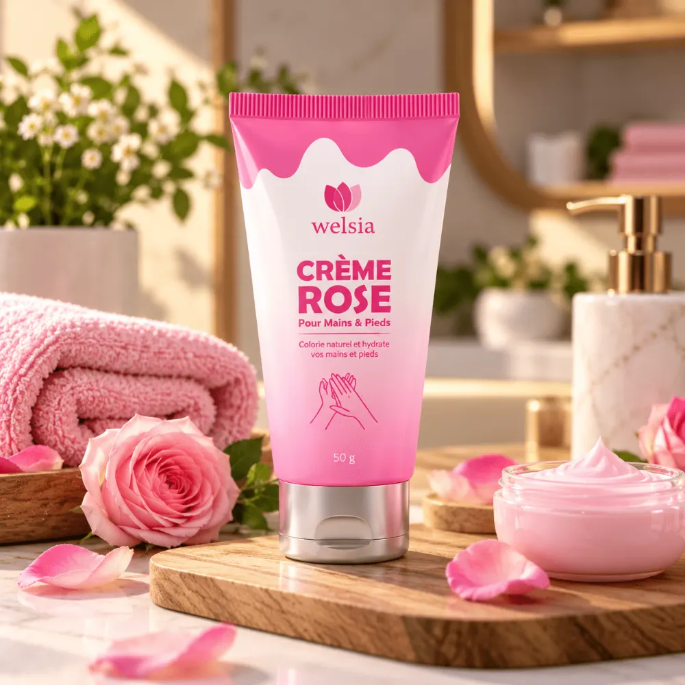 كريم لليدين و القدمين Crème rose mains et pieds Welsia