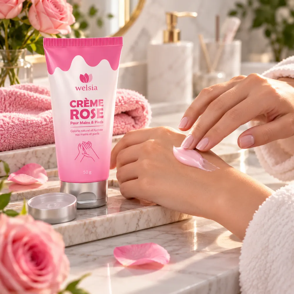 كريم لليدين و القدمين Crème rose mains et pieds Welsia