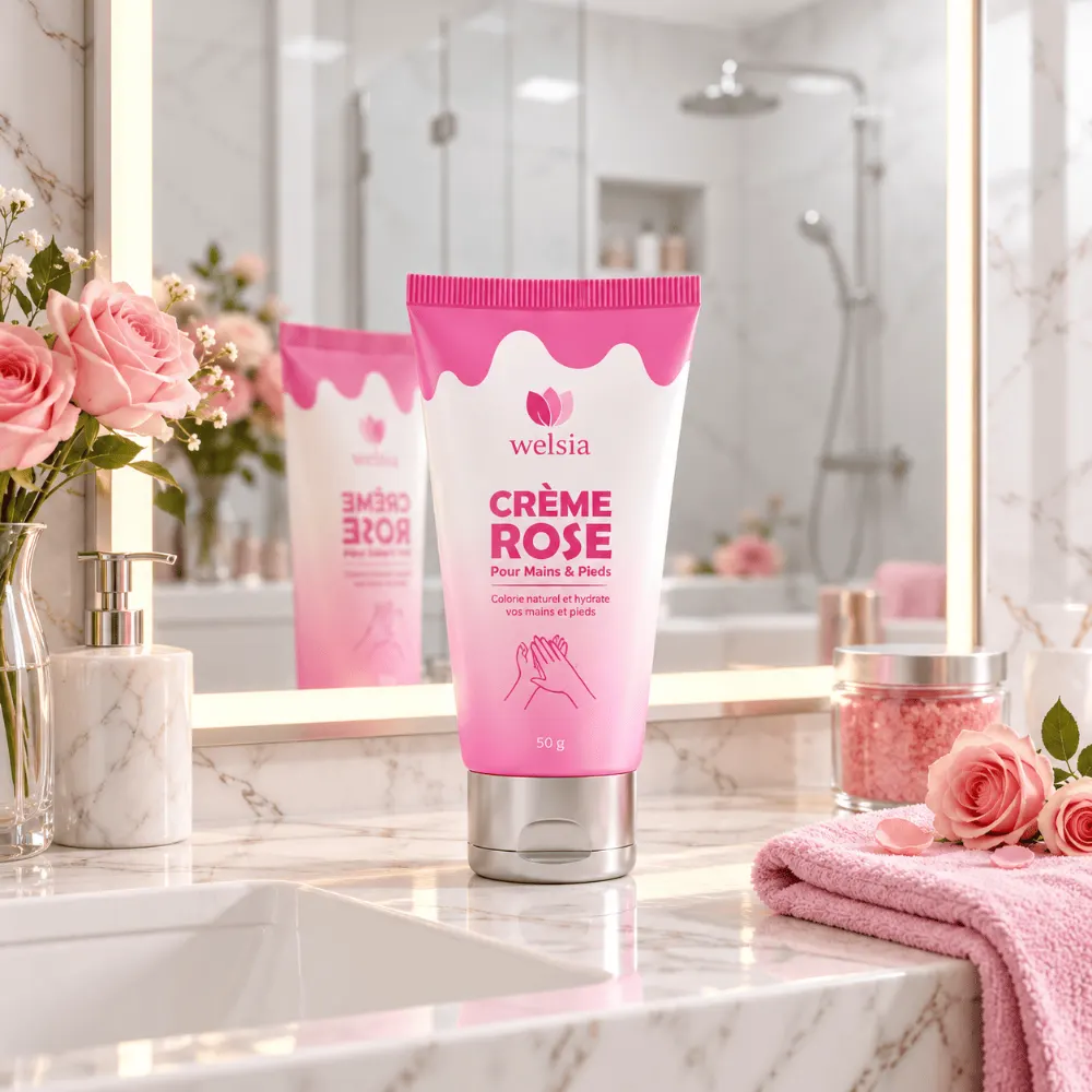 كريم لليدين و القدمين Crème rose mains et pieds Welsia
